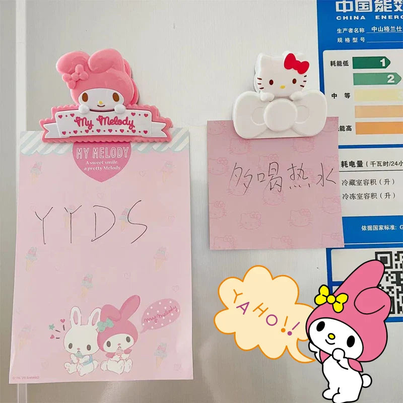 My Melody Magnetic Clip Refrigerator Magnet Pink Animals - Tophatter Daily Deals