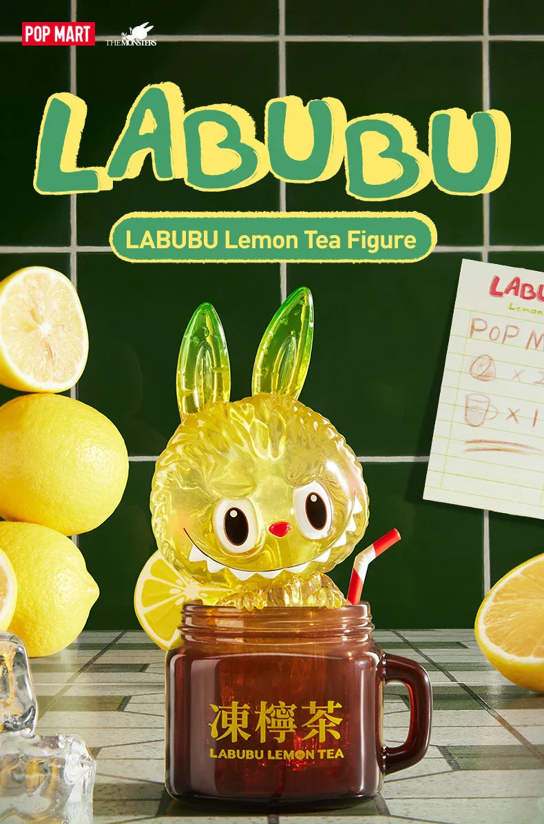 Genuine Pop Mart The Monsters Labubu Lemon Tea Limited Figurine Mythical - Tophatter Daily Deals