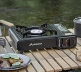2900W Camping Cassette Stove Black Camp Cooking - Tophatter Daily Deals