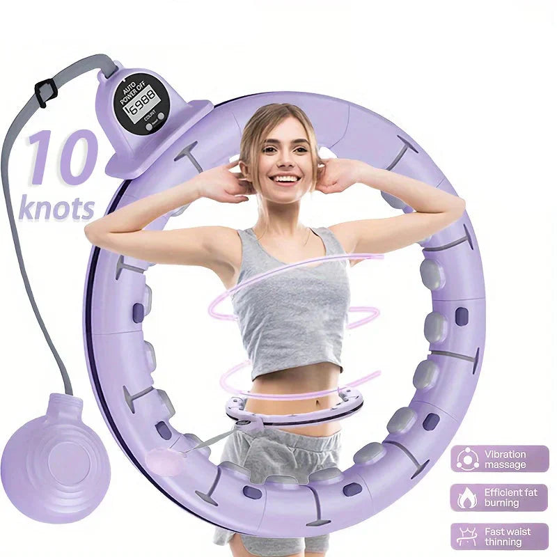 Weighted Fitness Hoop with Counter Fitness - Tophatter Daily Deals