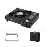2900W Camping Cassette Stove Black Camp Cooking - Tophatter Daily Deals