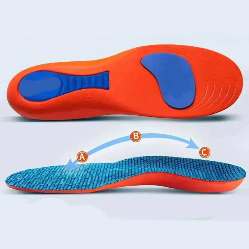Sport Insoles Shock Absorption Orthotic Shoe Inserts Plantar Fascia Insole Blue - Tophatter Daily Deals
