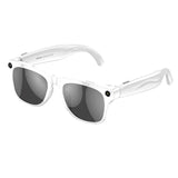 Smart AI Camera Glasses Bluetooth Call Voice Assistant Silver - Tophatter Daily Deals