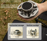 Ultralight Folding Infrared Mini Camping Stove Silver Camp Cooking - Tophatter Daily Deals