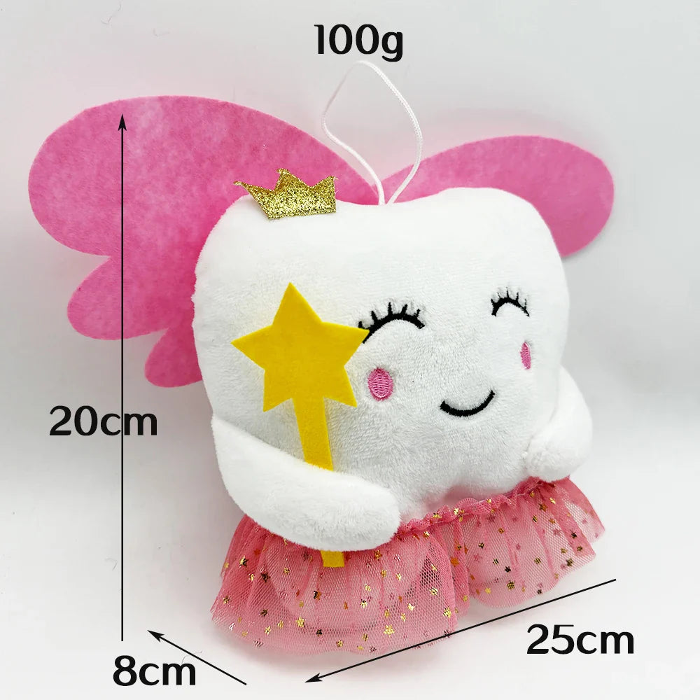 Pink Blue Tooth Fairy Plushies Pink - 25cm Mythical - Tophatter Daily Deals