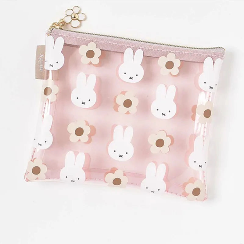 Miffy Transparent Storage Bag Pink Short Animals - Tophatter Daily Deals