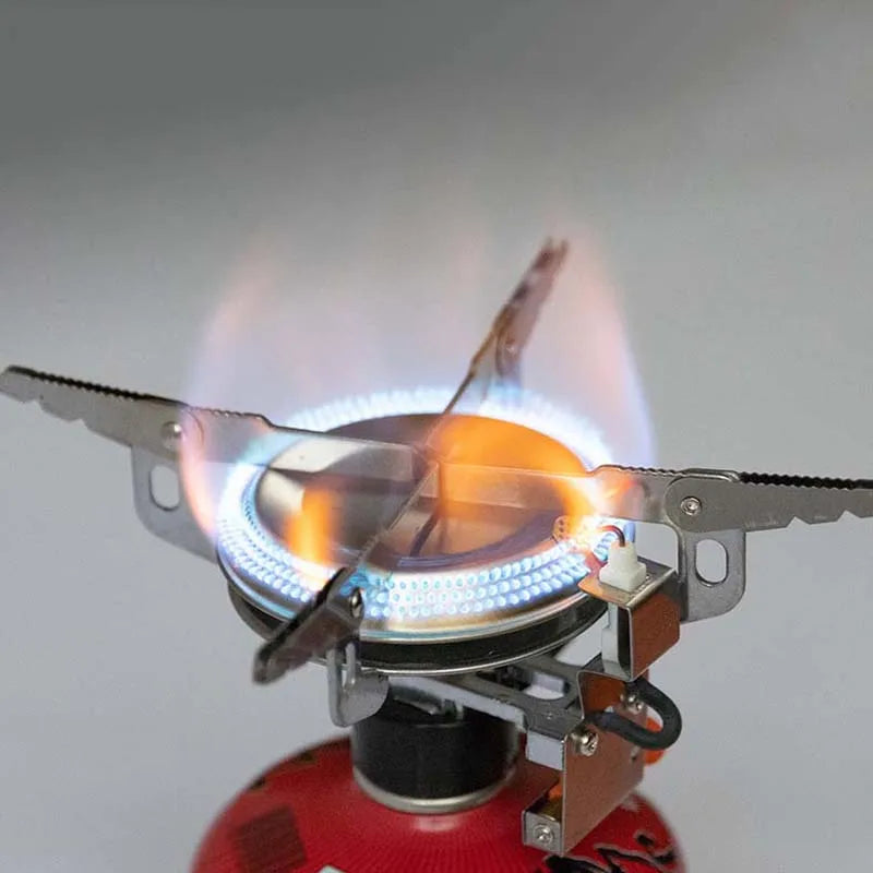 Ultralight Camping Gas Stove Head Silver Camp Cooking - Tophatter Daily Deals