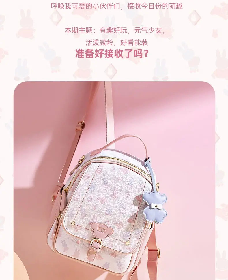 Miffy PU Leather Kawaii Backpack Animals - Tophatter Daily Deals