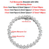 Moissanite Tennis Bracelet Sterling Silver Bridal Floral Full Moissanite - Tophatter Daily Deals