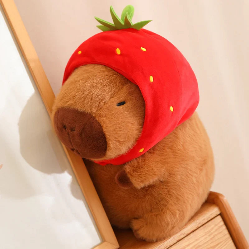 Kawaii Snack Attack: Hamburger Capybara Dog Pig Capibaras Pizza Bubble Tea Cushion Plush Animals - Tophatter Daily Deals