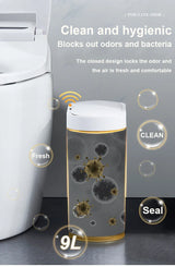 Automatic Sensor Trash Can Narrow Roman Stripe Bathroom Bin - Tophatter Daily Deals