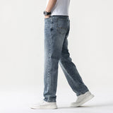 Oversized Men’s Wide Leg Jeans - Straight Lyocell, Casual - Tophatter Daily Deals