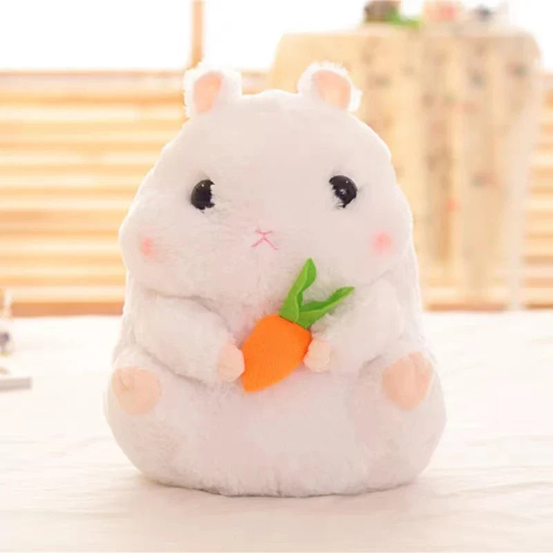 Chubby Hamster Pastel Woodland Plush With Nuts and Acorns Animals - Tophatter Daily Deals