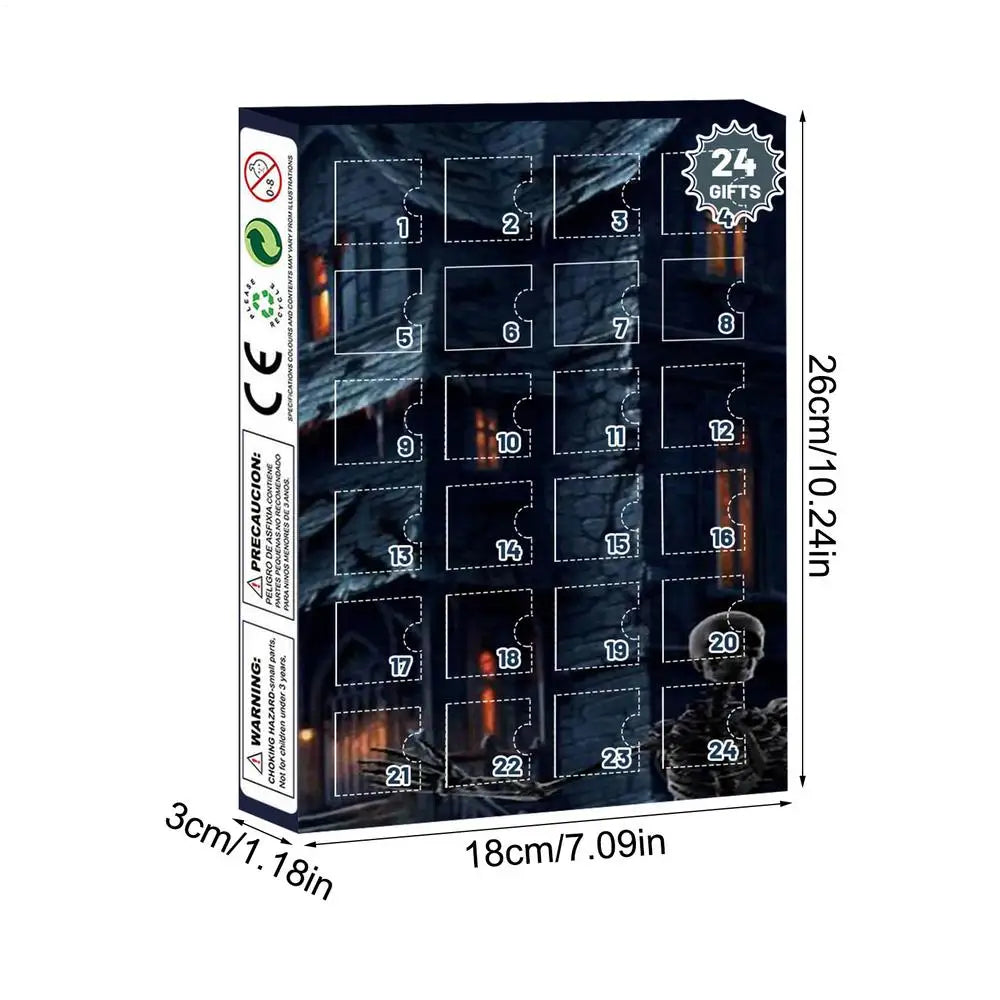 Halloween Advent Calendar 24 Days Tabletop Decor Collectible 02 - Tophatter Daily Deals