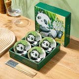 Japanese Hand Painted Ceramic Bowl Set With Chopsticks A- 4bowl 4chopsticks - Tophatter Daily Deals