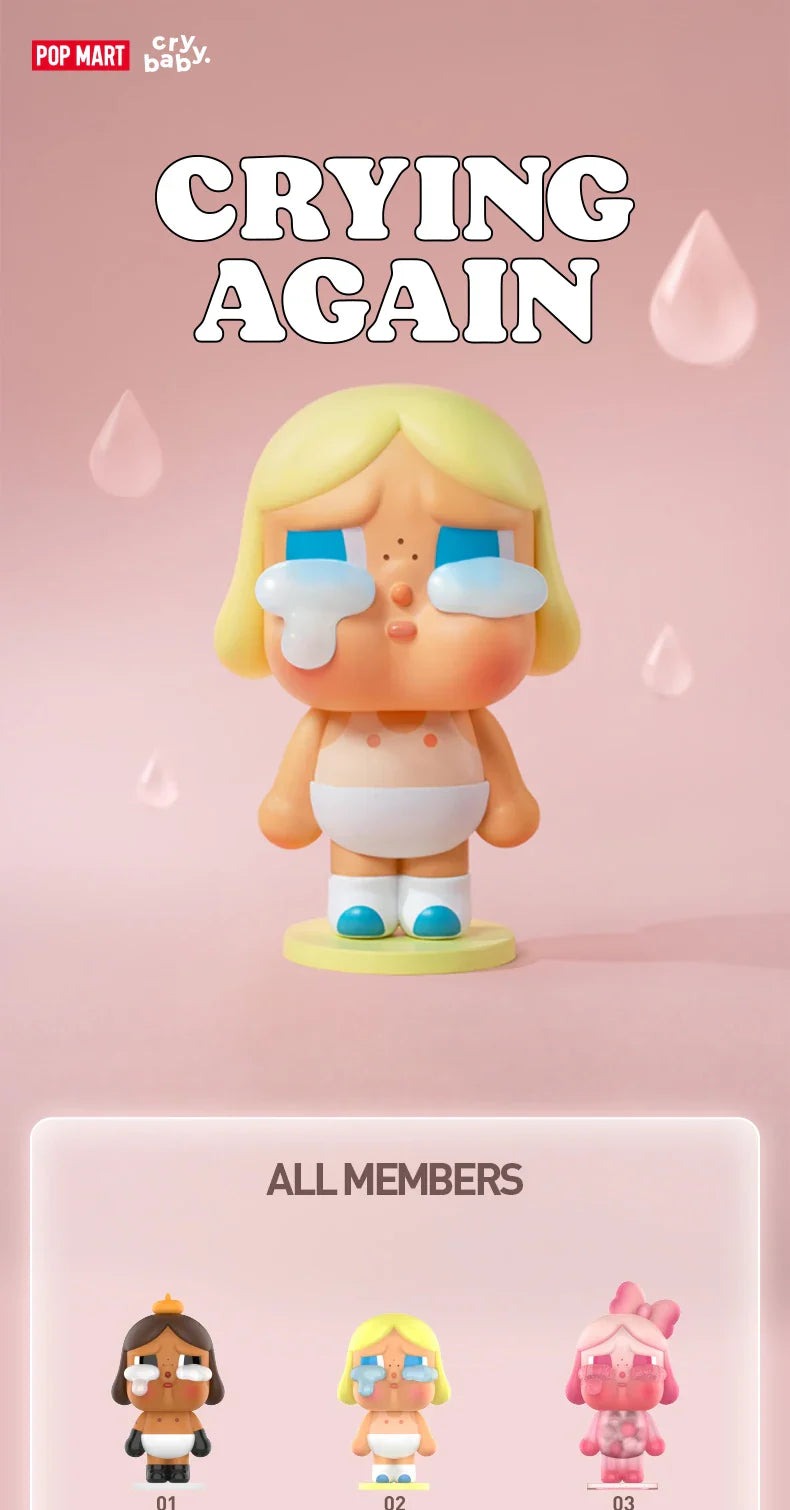 Genuine Pop Mart Crybaby Crying Again Series Figures Blind Box Figures Anime - Tophatter Daily Deals