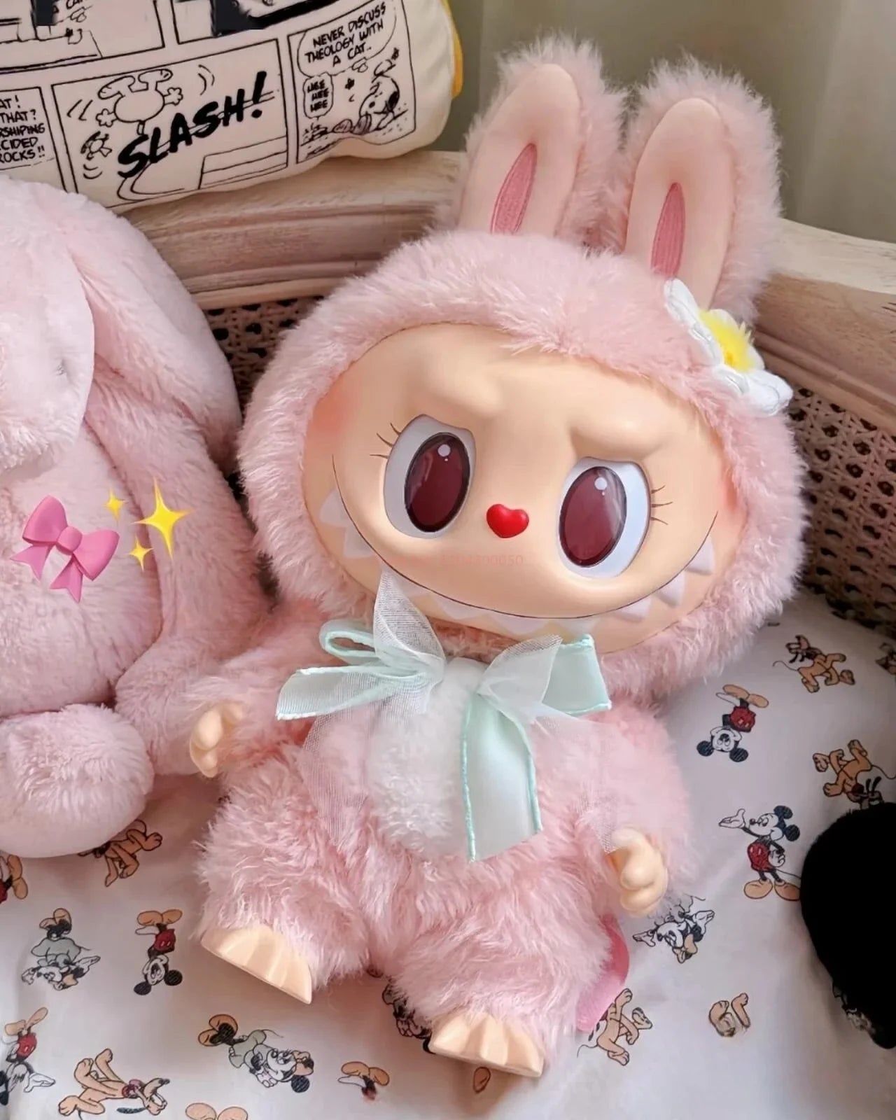 Genuine Pop Mart Labubu Mokoko Close To Sweet Vinyl Pendant Mythical - Tophatter Daily Deals