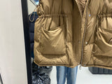Lightweight Relaxed Women Down Vest - Hooded, Down, Winter - Tophatter Daily Deals