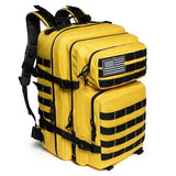 45L Tactical Fitness Backpack Molle Rucksack Yellow Backpacks - Tophatter Daily Deals