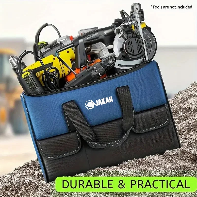 Heavy-Duty Canvas Tool Storage Bag Blue Duffel Bags - Tophatter Daily Deals