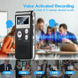 Voice Recorder Voice Activated Mini Recorder for Lectures - Tophatter Daily Deals