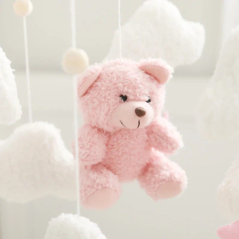 Baby Crib Mobile Wooden Musical Newborn Sensory Toys - Tophatter Daily Deals