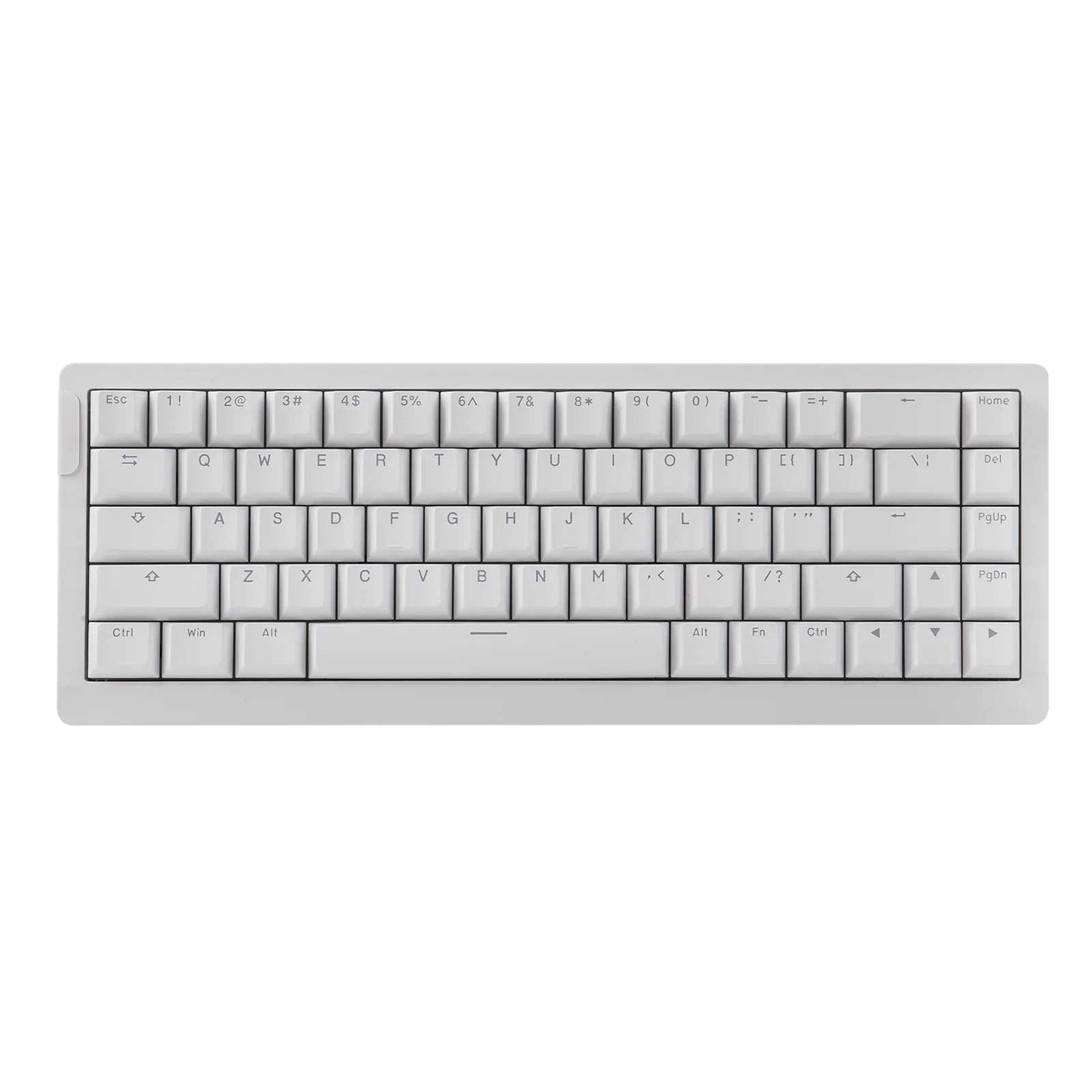 Mechanical 65 Percent Magnetic Wired Keyboard RGB Backlit White Epo Clear Mag - Tophatter Daily Deals