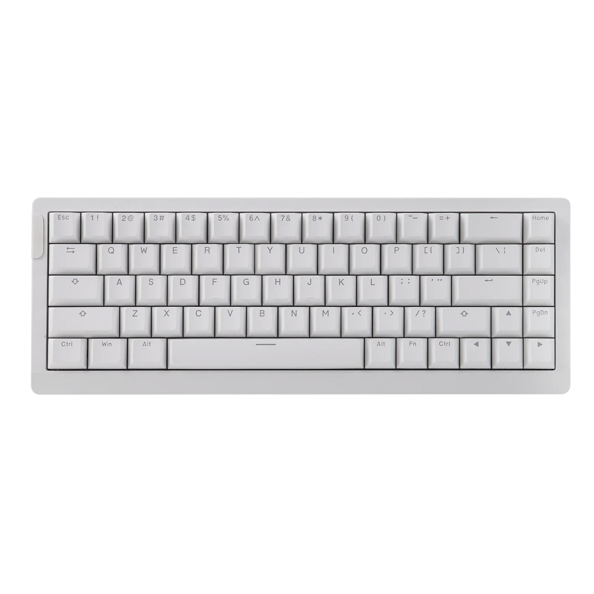 Mechanical 65 Percent Magnetic Wired Keyboard RGB Backlit White Epo Clear Mag - Tophatter Daily Deals