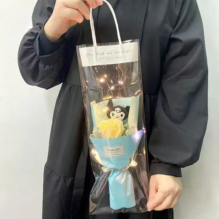 Sanrio Led Lights Plush Toy Bouquet Kuromi Single Blue Flowers - Tophatter Daily Deals