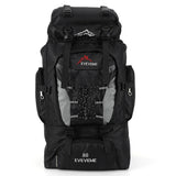80L Travel Backpack Waterproof Outdoor Pack Black Backpacks - Tophatter Daily Deals