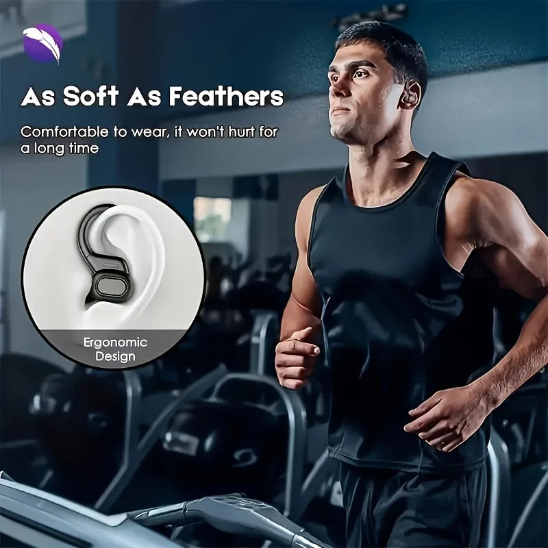 AI Translation Earphones Wireless Ear Hook Bluetooth - Tophatter Daily Deals