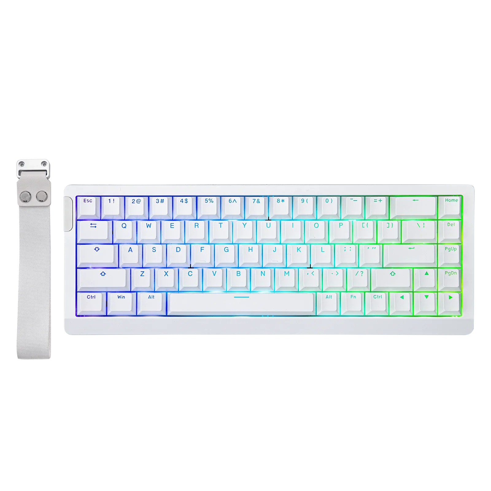 Mechanical 65 Percent Magnetic Wired Keyboard RGB Backlit - Tophatter Daily Deals