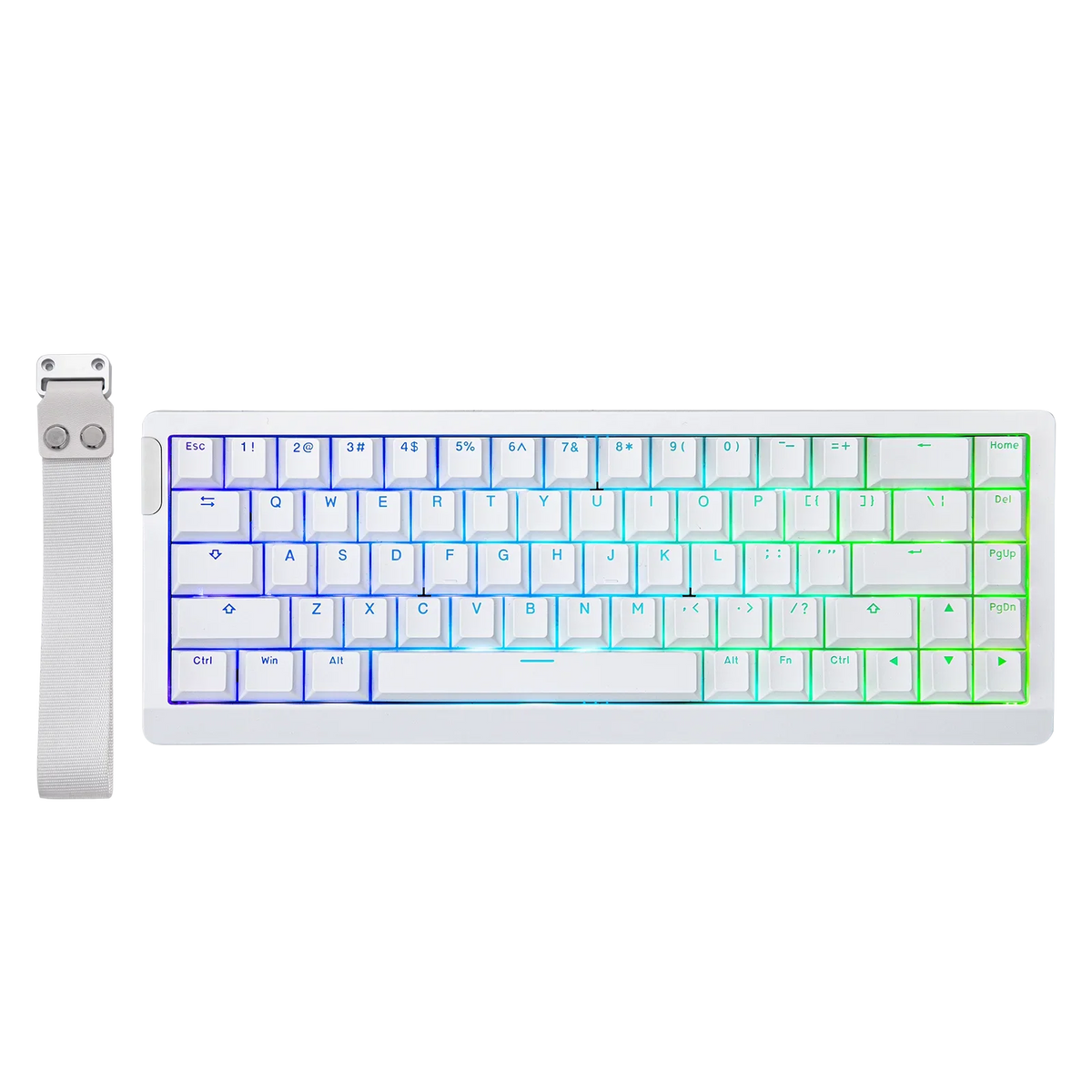 Mechanical 65 Percent Magnetic Wired Keyboard RGB Backlit - Tophatter Daily Deals