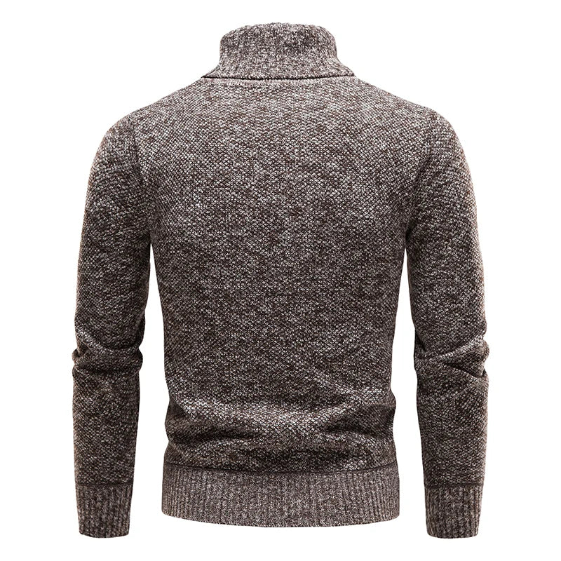 Men's Fleece Turtleneck Pullover Sweater Slim Fit Apparel & Accessories > Clothing > Clothing Tops > Sweaters - Tophatter Daily Deals