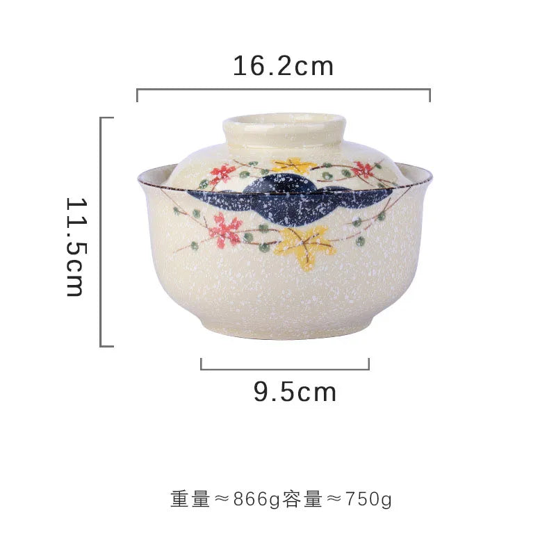 Instant Ramen Bowl With Lid Porcelain Large Capacity C - Tophatter Daily Deals