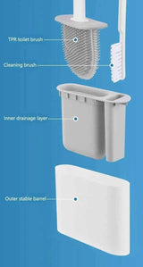 Wall Hanging Toilet Brush With Holder Bath - Tophatter Daily Deals
