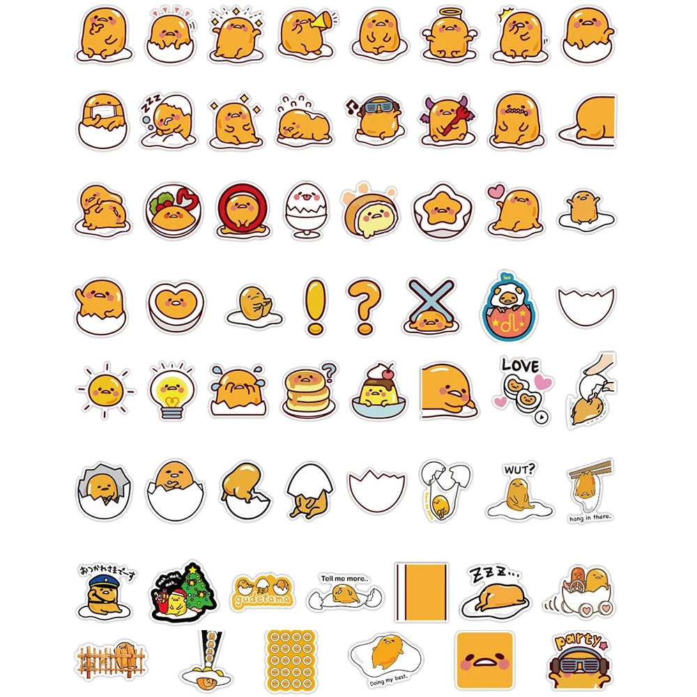 Sanrio Gudetama Lazy Egg Stickers Decoration Decals Food - Tophatter Daily Deals