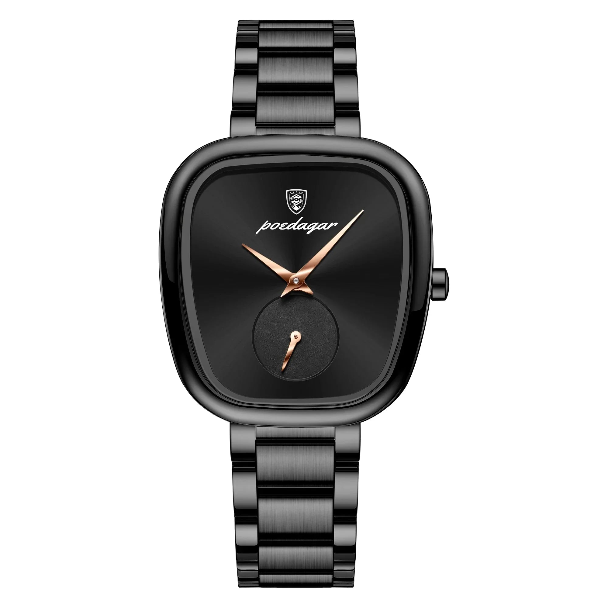 Women's Stainless Steel Waterproof Quartz Watch (Black) Apparel & Accessories > Jewelry > Watches - Tophatter Daily Deals