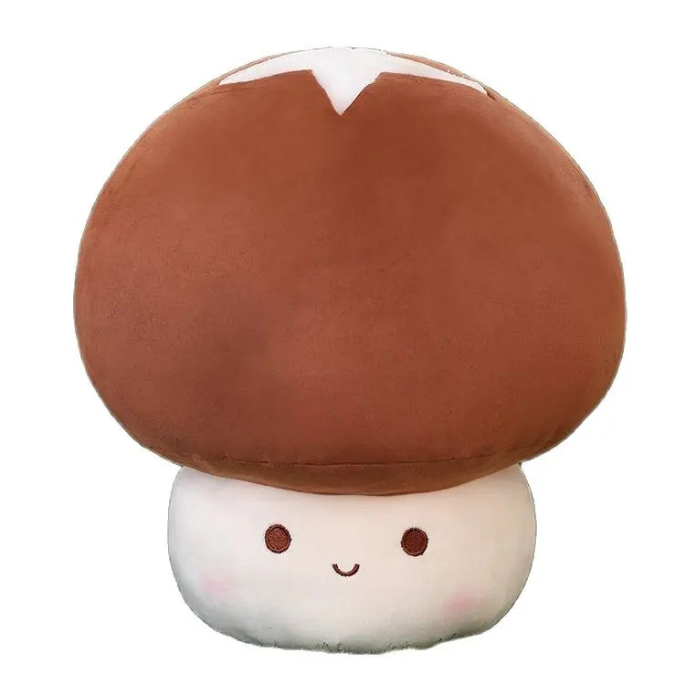 Mushroom Plush Toy Shiitake Mushroom Super Mario Level Up Brown Mushroom Food - Tophatter Daily Deals
