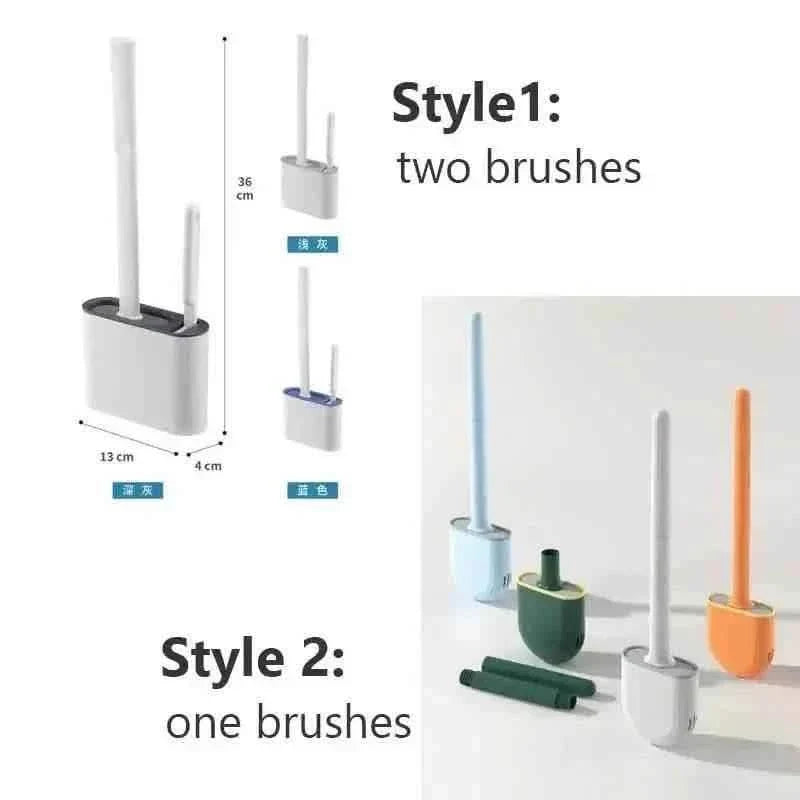 Wall Hanging Toilet Brush With Holder Bath - Tophatter Daily Deals