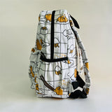 Sanrio Gudetama White Backpack Rucksack Schoolbags Travel Lazy Egg Food - Tophatter Daily Deals
