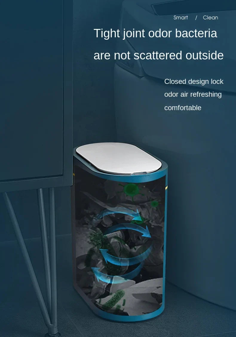 Sensor Trash Can Touchless 8L Kitchen Bathroom Bin Compact - Tophatter Daily Deals