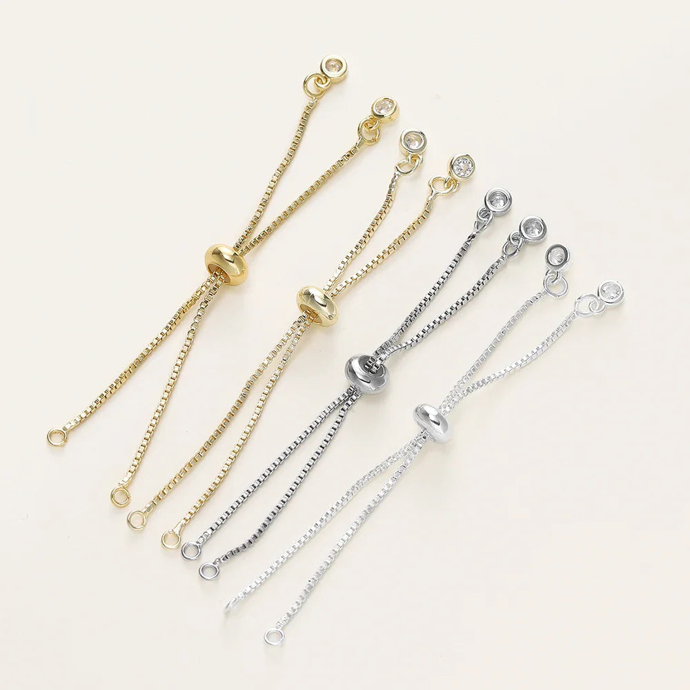 Adjustable Slider Chains For DIY Bracelet Making Accessories - Tophatter Daily Deals