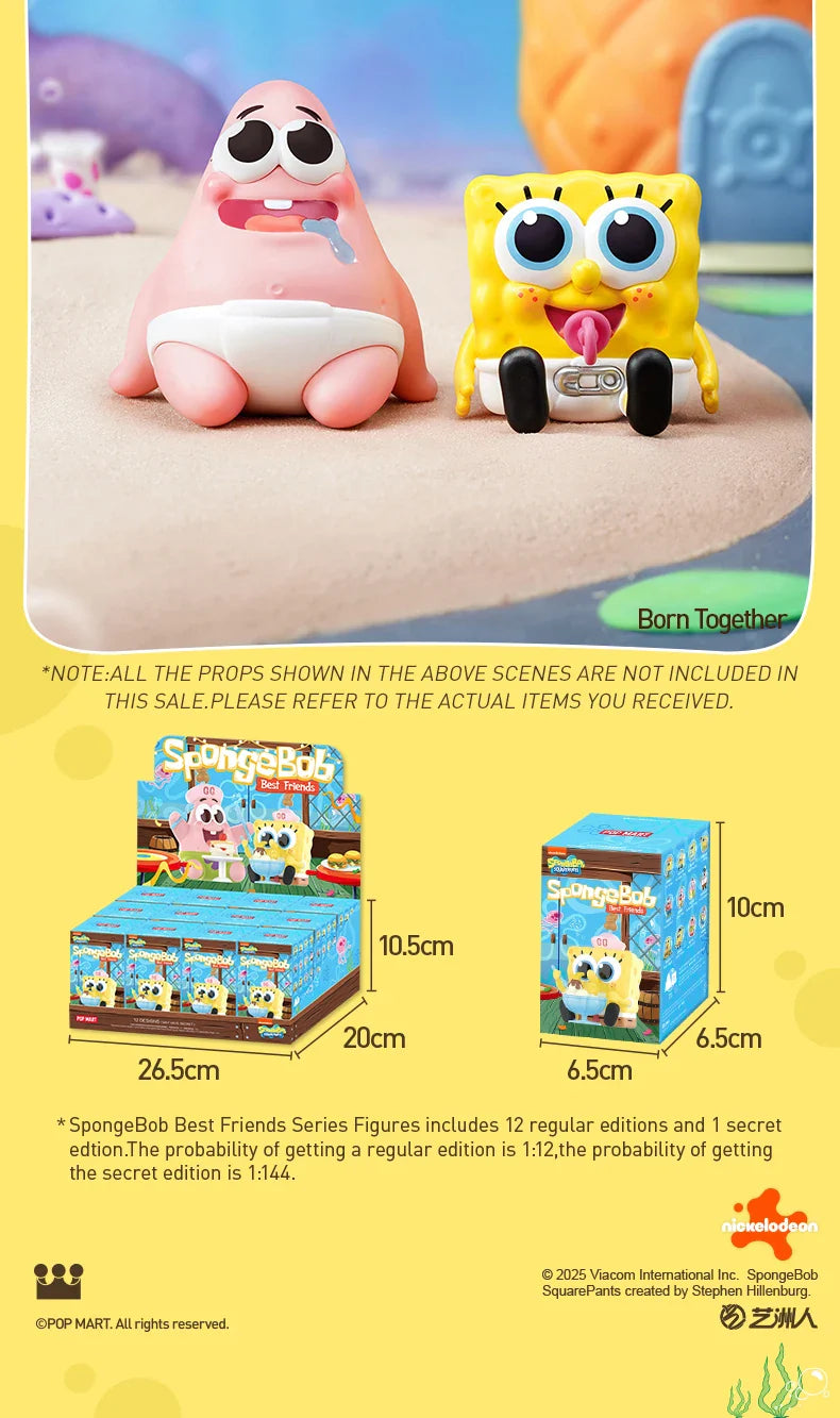 Genuine Pop Mart SpongeBob Best Friends Series Figures Blind Box Anime - Tophatter Daily Deals