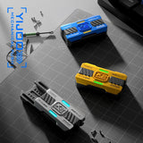 Luminous Push Slider Metal Fidget Toy EDC Stress Relief - Tophatter Daily Deals
