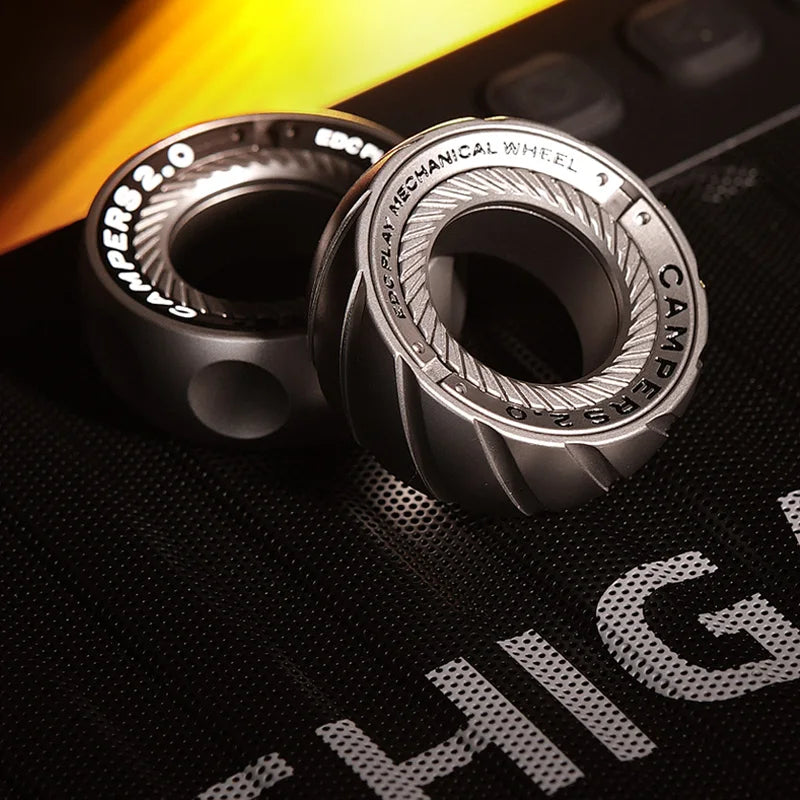 Magnetic Ratchet Fidget Ring Stainless Steel EDC Gift - Tophatter Daily Deals