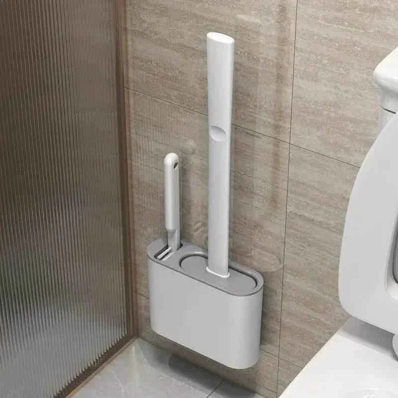 Wall Hanging Toilet Brush With Holder Bath - Tophatter Daily Deals
