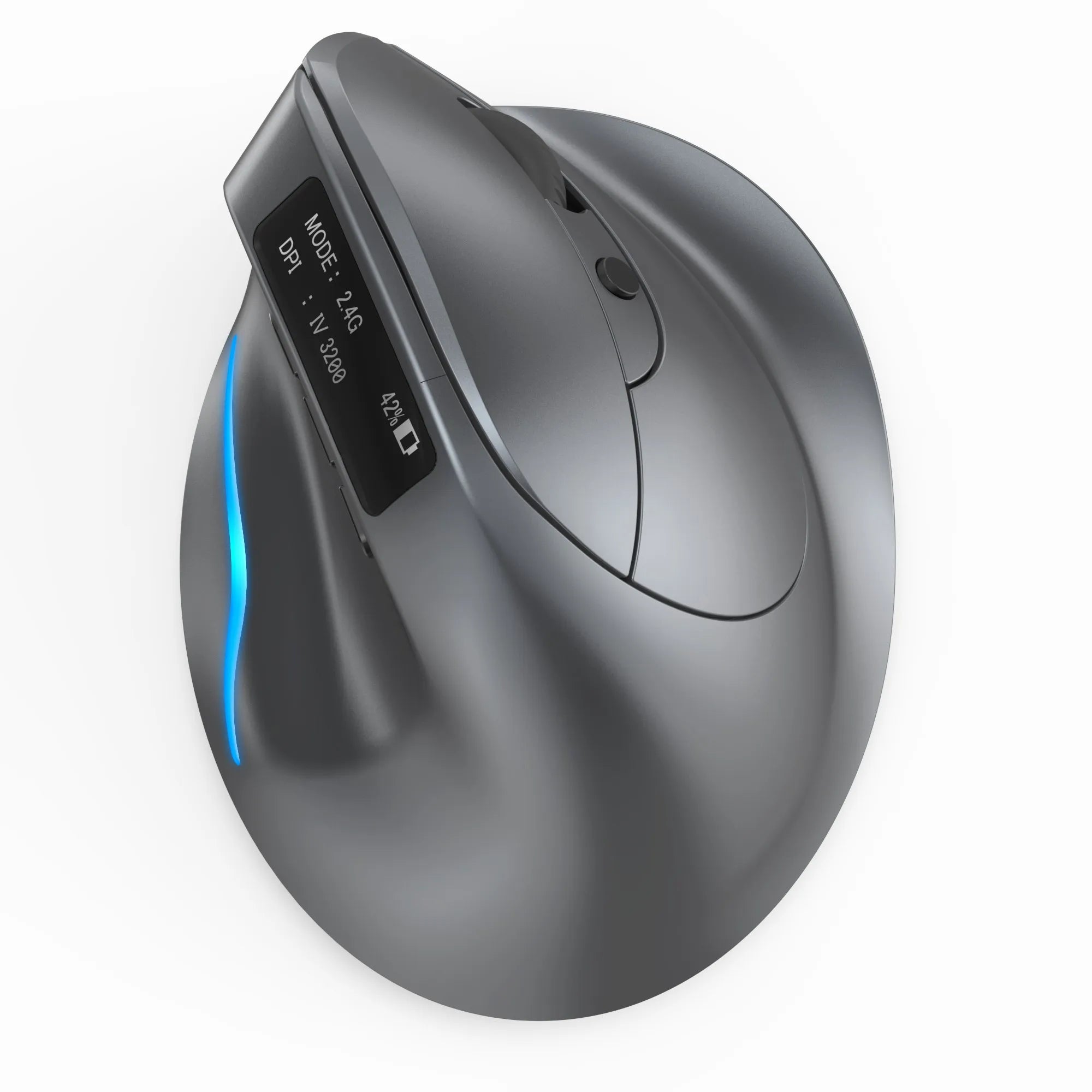 Bluetooth Vertical Ergonomic Mouse With OLED Screen F26C mouse - Tophatter Daily Deals