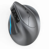 Bluetooth Vertical Ergonomic Mouse With OLED Screen F26C mouse - Tophatter Daily Deals