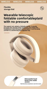 Wireless Bluetooth Headphones Over Ear Noise Cancelling - Tophatter Daily Deals